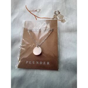 Silver plunder necklace
